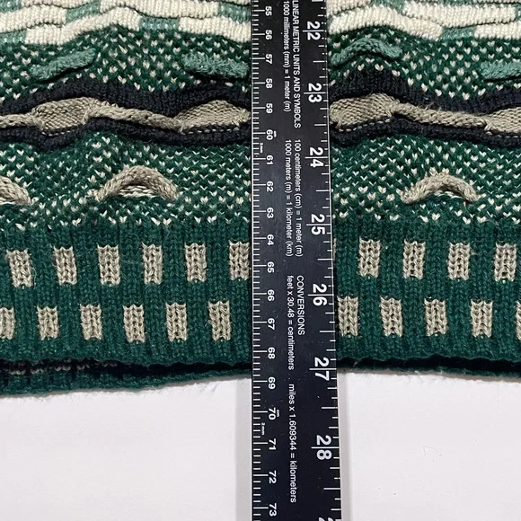 Vintage Protege Grandpa Sweater 3D Knit Mens L 90s Retro Cozy Heritage